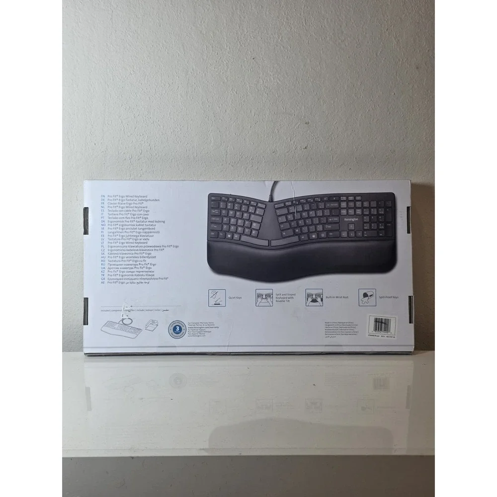 Kensington Pro Fit Ergonomic Wireless Keyboard Brand New Sealed